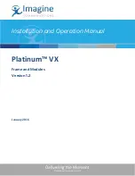 Preview for 1 page of Imagine Platinum VX Installation And Operation Manual