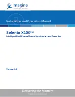 Preview for 1 page of Imagine Selenio X100 Installation And Operation Manual