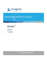 Предварительный просмотр 1 страницы Imagine Versio Installation Manual