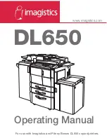 Preview for 1 page of imagistics DL650 Operating Manual