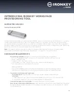 Preview for 5 page of Imation IronKey Workspace Provisioning Tool 1.0 User Manual