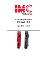 IMC Networks IE-iMcV-Gigabit TX/SFP Operation Manual предпросмотр