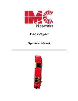 Preview for 1 page of IMC Networks IE-iMcV-Gigabit Operation Manual