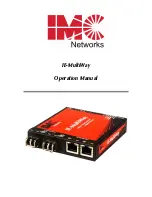 IMC Networks IE-MultiWay Operation Manual preview
