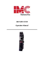 IMC Networks iMcV-LIM 10/100 Operation Manual предпросмотр