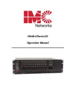 Предварительный просмотр 1 страницы IMC Networks iMediaChassis/20 Operation Manual