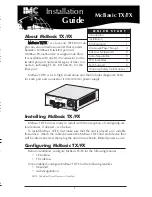 IMC Networks McBasic TX/FX Installation Manual предпросмотр