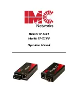 IMC Networks MiniMc TP-TX/FX Operation Manual preview