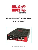 IMC Networks PoE Giga-McBasic Operation Manual preview