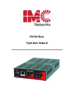 Предварительный просмотр 1 страницы IMC Networks PSE-McBasic Series Operation Manual