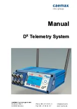 IMC CAEMAX DX Manual предпросмотр