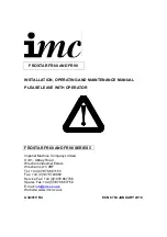 Preview for 1 page of IMC Frostar FR60 Installation, Operating And Maintenance Manual