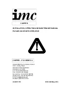 Предварительный просмотр 1 страницы IMC pc2 series 4 Installation Operating & Maintenance Manual