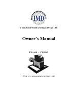 Предварительный просмотр 1 страницы IMD PTO10/2S Owner'S Manual