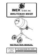 Preview for 1 page of IMER USA 1126605 Instruction Manual