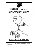 Preview for 1 page of IMER USA MINUTEMAN Instruction Manual