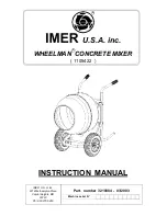 Preview for 1 page of IMER USA WHEELMAN 1105422 Instruction Manual