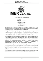 Preview for 14 page of IMER 1105855 Manual Instruction And Parts List