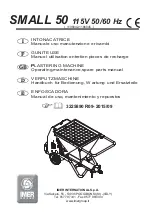 Preview for 1 page of IMER 1106042 Operating, Maintenance, Spare Parts Manual