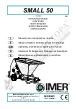 IMER 1106045 Operating, Maintenance, Spare Parts Manual предпросмотр