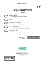 Preview for 1 page of IMER 1188880 Operating, Maintenance, Spare Parts Manual