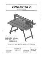 Preview for 1 page of IMER COMBl 250/1000 VA Operating, Maintenance, Spare Parts Manual