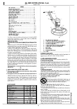 Предварительный просмотр 2 страницы IMER DELTA V 60 Operating, Maintenance, Spare Parts Manual