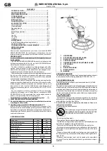 Preview for 6 page of IMER DELTA V 60 Operating, Maintenance, Spare Parts Manual