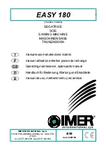 Preview for 1 page of IMER EASY 180 Operating, Maintenance, Spare Parts Manual