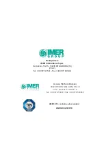 Preview for 2 page of IMER IM R13 T Use And Maintenance Manual