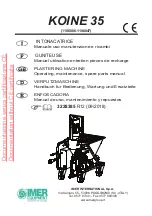 Предварительный просмотр 1 страницы IMER KOINE 35 Manual