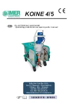 Preview for 1 page of IMER KOINE 4 Operating, Maintenance, Spare Parts Manual