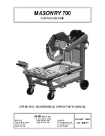 IMER MASONRY 700 Operating, Maintenance, Spare Parts Manual preview