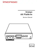 Preview for 1 page of Imerge IMerge AX-Platform Service Manual