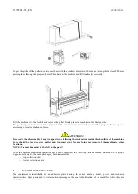 Предварительный просмотр 8 страницы Imesa FLATWORK IRONER Installation And Use Instructions And Warnings