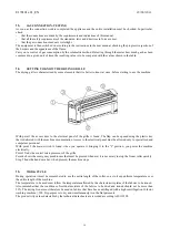 Preview for 18 page of Imesa FLATWORK IRONER Installation And Use Instructions And Warnings