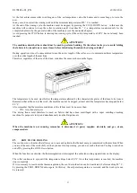 Preview for 23 page of Imesa FLATWORK IRONER Installation And Use Instructions And Warnings