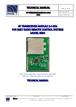 Предварительный просмотр 1 страницы IMET B034 Technical Manual