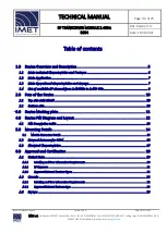 Preview for 3 page of IMET B034 Technical Manual