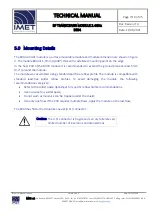 Preview for 14 page of IMET B034 Technical Manual