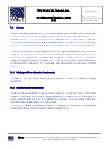 Preview for 25 page of IMET B034 Technical Manual