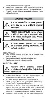 Preview for 64 page of Imetec Bellissima 11642 My Pro Straight and Waves Instructions For Use Manual