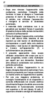 Preview for 4 page of Imetec C7003 Operating Instructions Manual