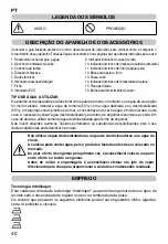 Предварительный просмотр 42 страницы Imetec E9801 Operating Instructions Manual