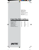 Imetec F1001 Operating Instructions Manual preview