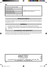 Предварительный просмотр 12 страницы Imetec F2115 Instruction Manual