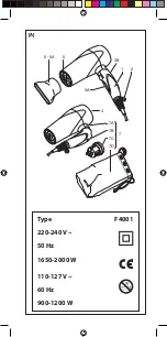 Preview for 2 page of Imetec F4001 Operating Instructions Manual