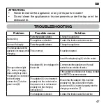 Предварительный просмотр 51 страницы Imetec FaceFX L0701 Operating Instructions Manual