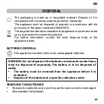 Предварительный просмотр 53 страницы Imetec FaceFX L0701 Operating Instructions Manual