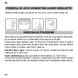 Предварительный просмотр 64 страницы Imetec FaceFX L0701 Operating Instructions Manual